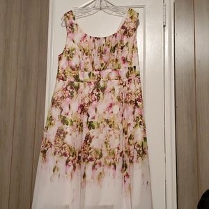 Floral knee length dress